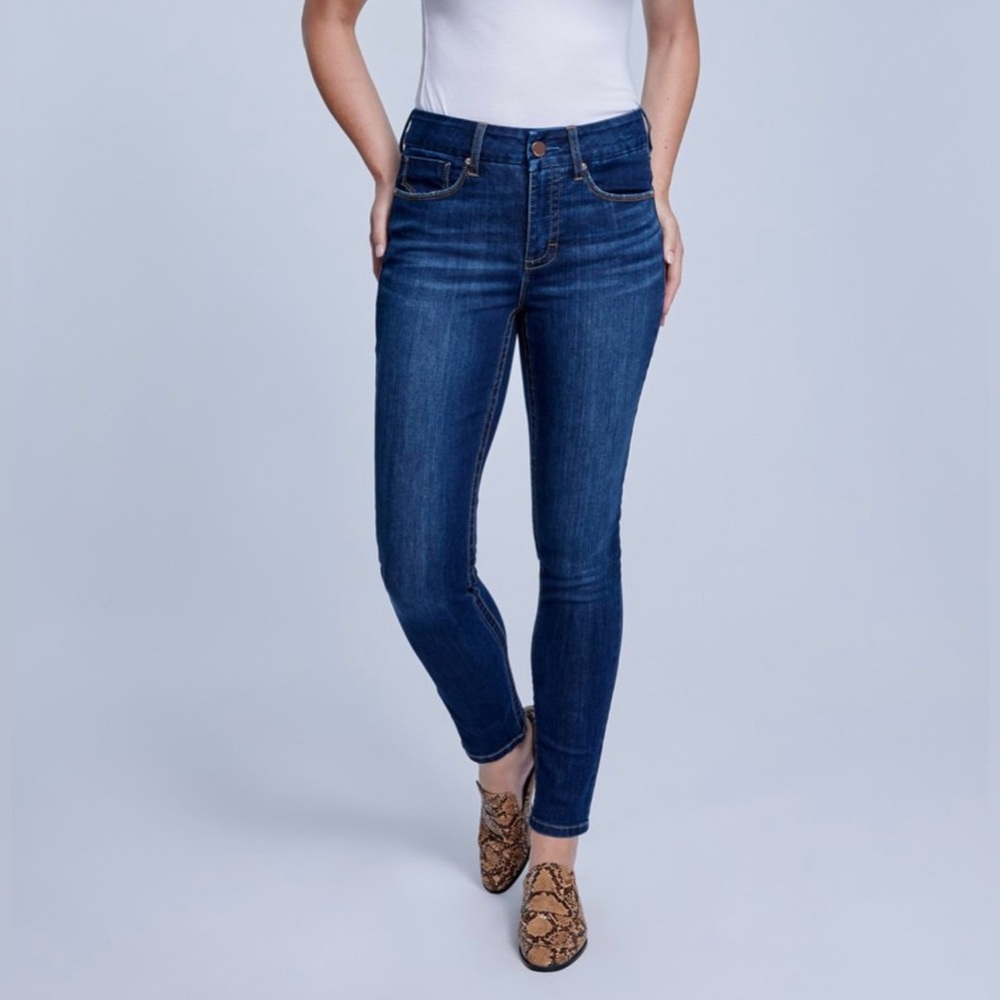 SEVEN7 Tummy Less Skinny Jeans- High Rise- Size 8- NWT- Dark Wash